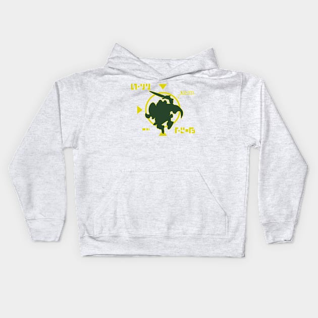 Frog Scouter Green Kids Hoodie by PlatinumBastard
